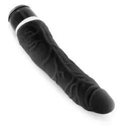 Seven Creation Gode vibrant Slim Silicone 15 x 4 cm Noir